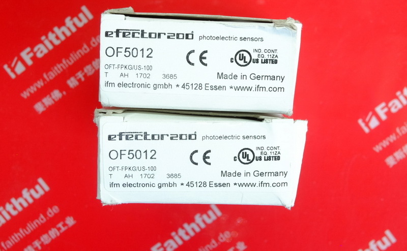 Ifm OF5012 易福门漫反射光电开关 OFT-FPKG/US-100