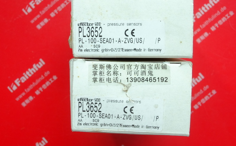 Ifm PL3652 易福门齐平式压力变送器 PL-100-SEA01-A-ZVG/US/ /P