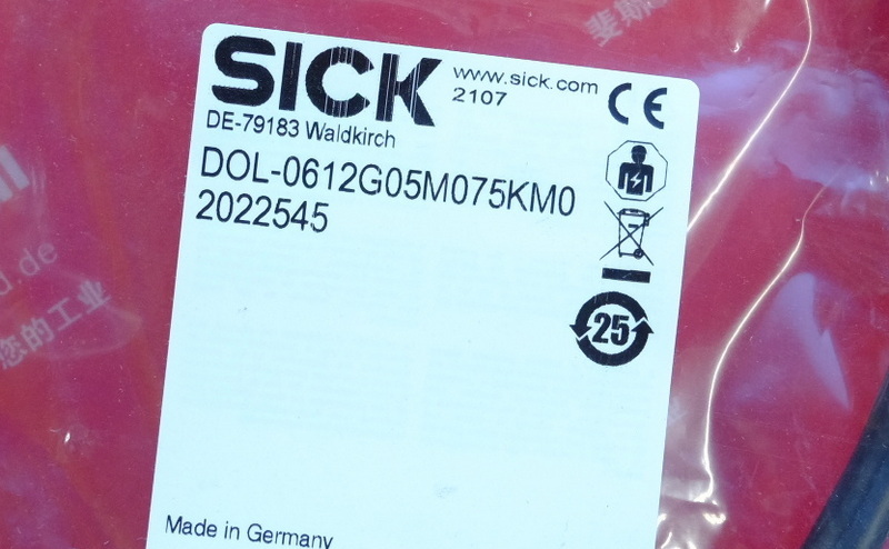Sick 2022545 西克连接线 DOL-0612G05M075KM0 M26 12芯 5米