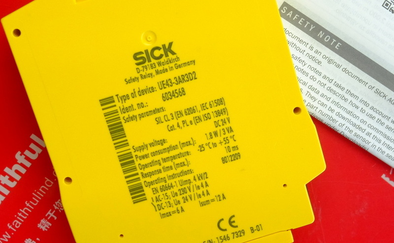 Sick UE43-3AR3D2 西克安全继电器 6034568 UE43-3AR