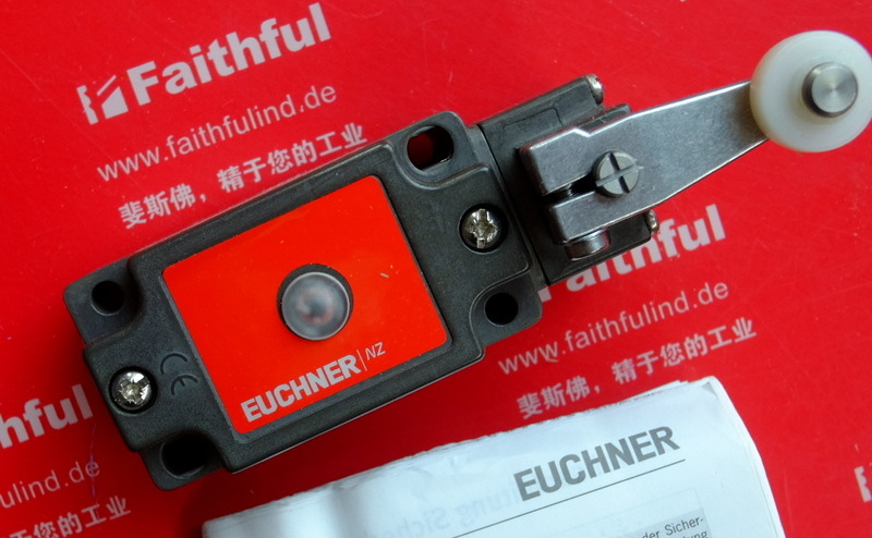 Euchner 086527 安士能安全开关 NZ1HB-528L060GE-M，带塑料滚轮的旋转杆