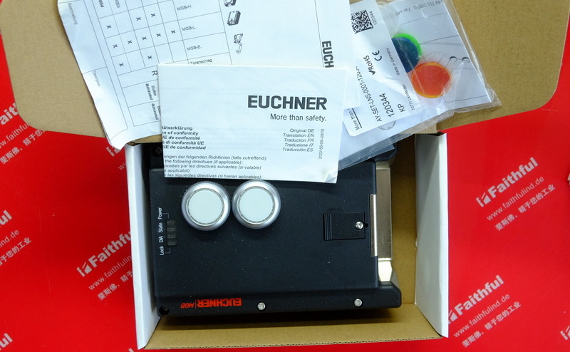 Euchner 121053 安士能锁止模块 MGB-L2-ARA-AL1A1-M-R-121053，电磁力锁止，配有2个按钮