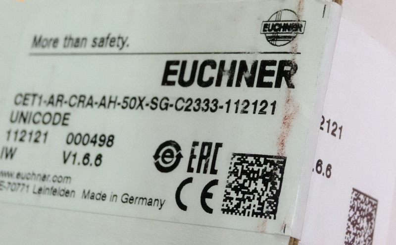 Euchner 112121 安士能非接触式安全开关 CET1-AR-CRA-AH-50X-SG-C2333-112121，M12，配有挂锁装置