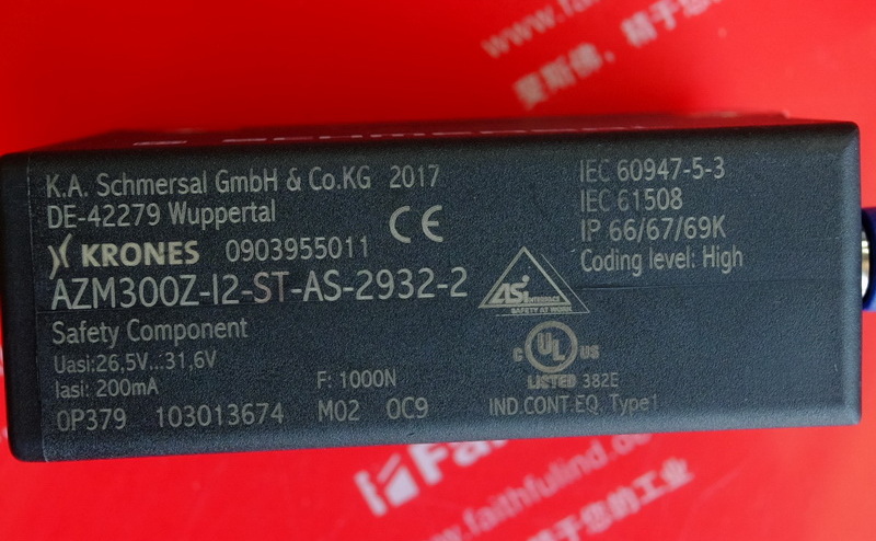Schmersal 103013674 施迈赛电磁安全锁 AZM300Z-I2-ST-AS-2932-2