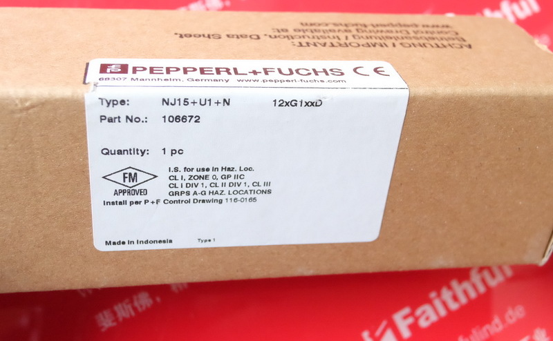 P+F 106672 倍加福接近传感器 NJ15+U1+N Pepperl+Fuchs 011691