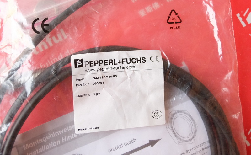 P+F 086384 倍加福电感式传感器 NJ2-12GM40-E3 Pepperl+Fuchs