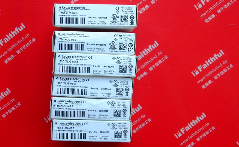 Leuze 50138205 劳易测带背景抑制的漫反射传感器 HT3C.XL/G-M8.3