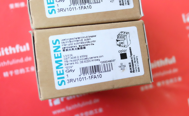 Siemens 3RV1011-1FA10 西门子塑料外壳式断路器