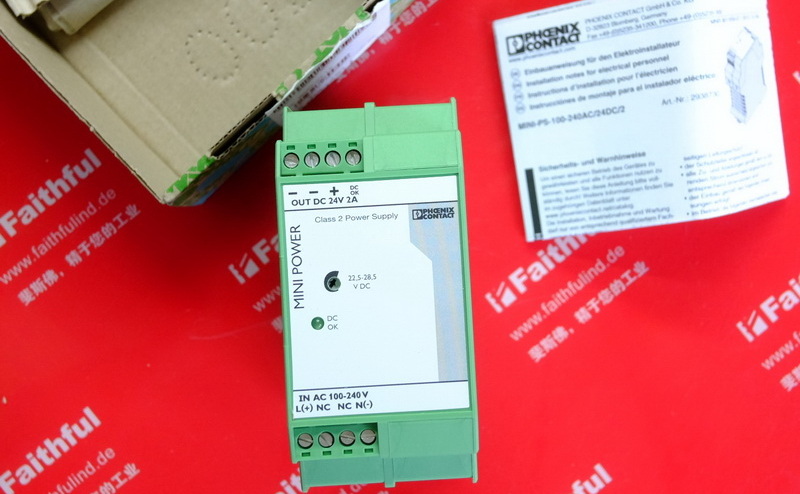 Phoenix contact 2938730 菲尼克斯电源 MINI-PS-100-240AC/24DC/2