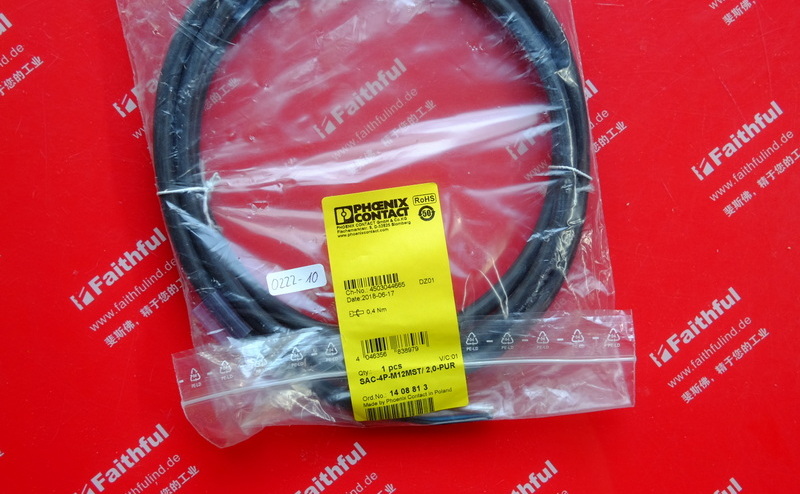 Phoenix Contact 1408813 菲尼克斯电源线 SAC-4P-M12MST/ 2,0-PUR