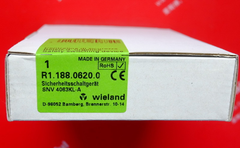 Wieland R1.188.0620.0 威琅与安全相关的电路装置 监测设备 SNV4063KL-A 3S DC 24V (A)
