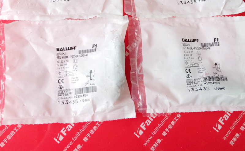 Balluff BES02KJ 巴鲁夫电感式衰减系数1传感器 BES M18ML-PSC50A-S04G-W
