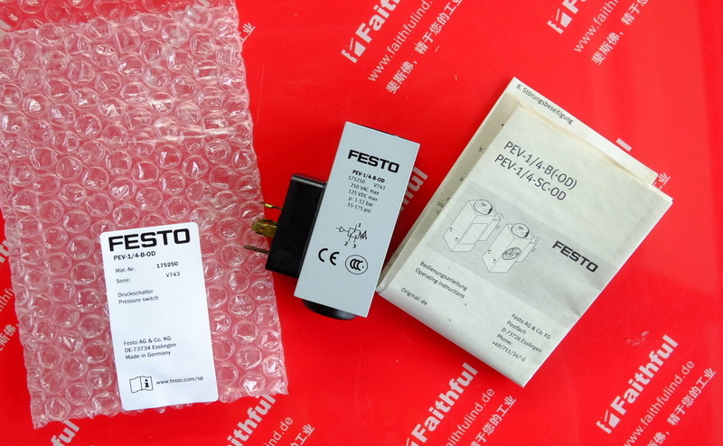 Festo 175250 费斯托压力开关 PEV-1/4-B-OD