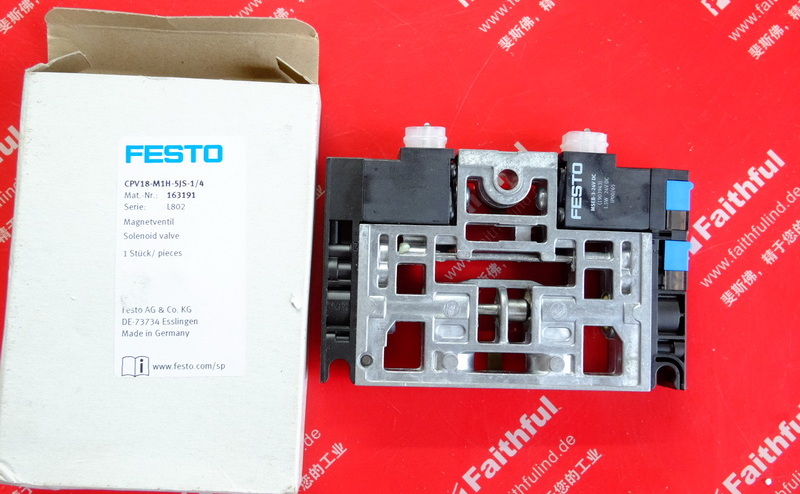 Festo 163191 费斯托电磁阀 CPV18-M1H-5JS-1/4