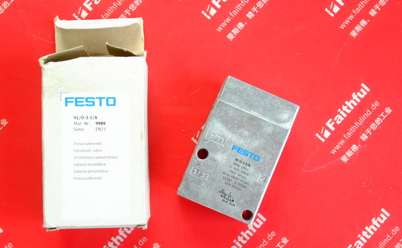 Festo 9984 费斯托气控阀 VL/O-3-1/4