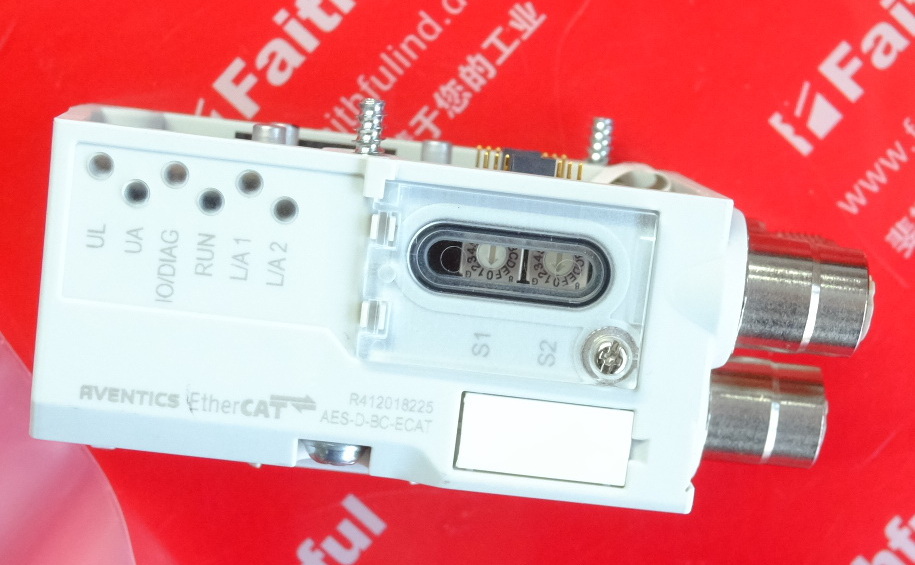 Aventics R412018225 安沃驰阀岛连接器 Emerson AES-D-BC-ECAT EtherCAT 艾默生