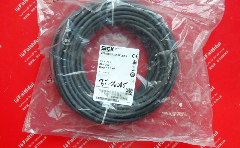 Sick YF2A68-200XXXXLEAX 西克连接线 6032451 M12 8芯 20米 屏蔽